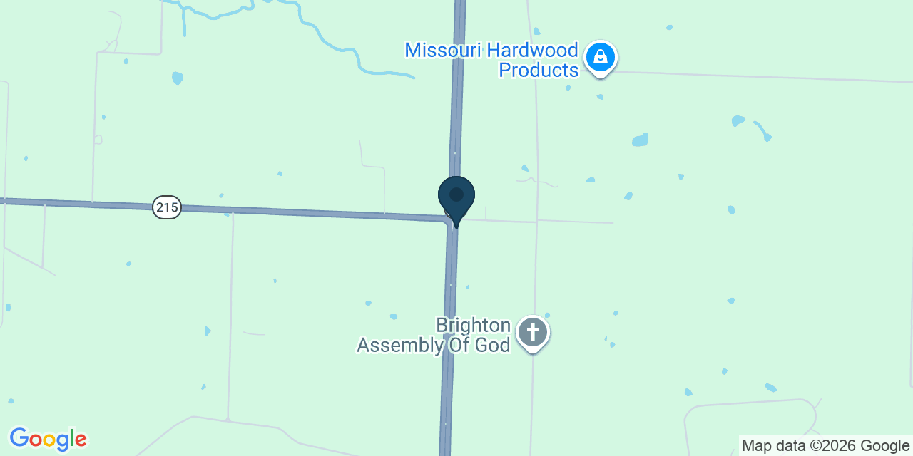 Map showing Polk County, MO