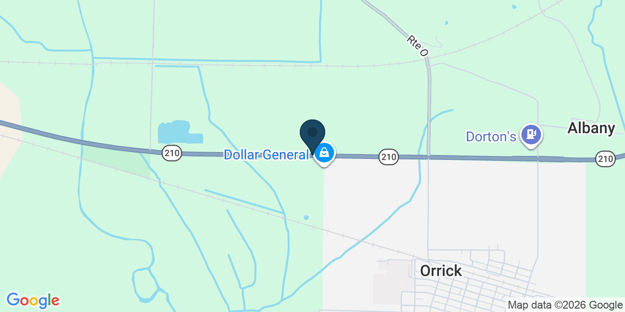 Map showing Ray County, MO