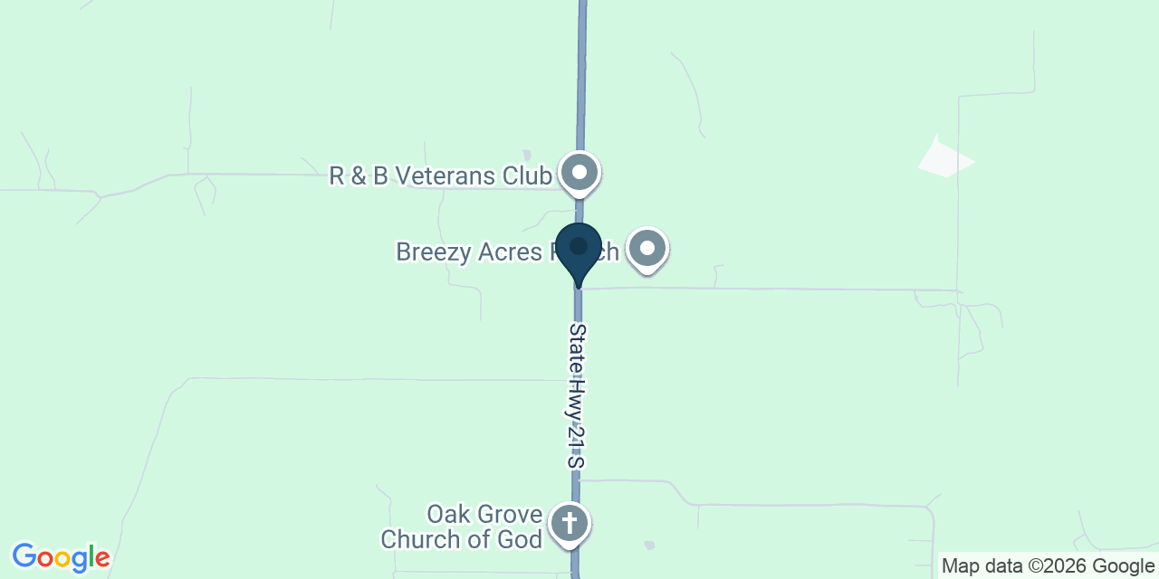 Map showing Doniphan, Ripley County, MO