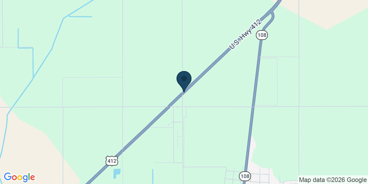 Map showing Arbyrd, Dunklin County, MO