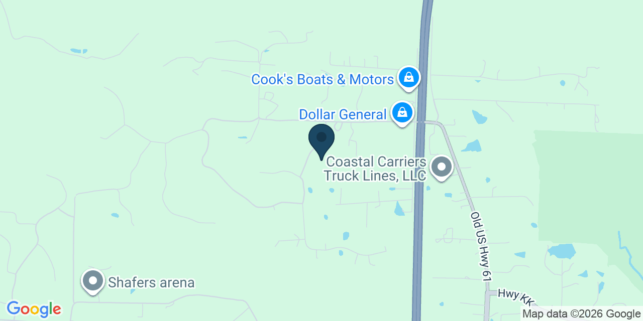 Map showing Lincoln County, MO