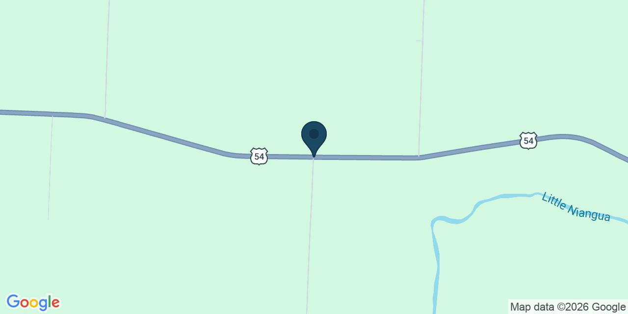 Map showing Preston, Hickory County, MO
