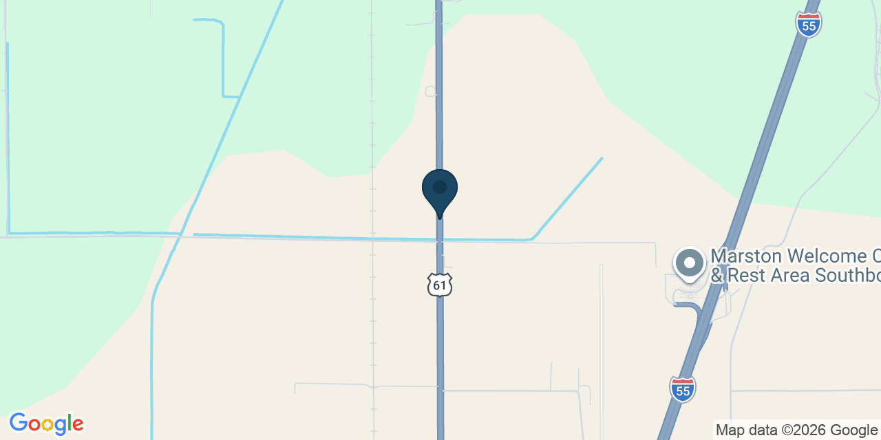 Map showing Marston, New Madrid County, MO