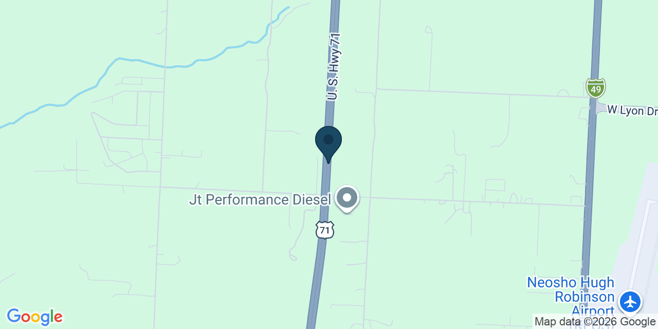 Map showing Neosho, Newton County, MO