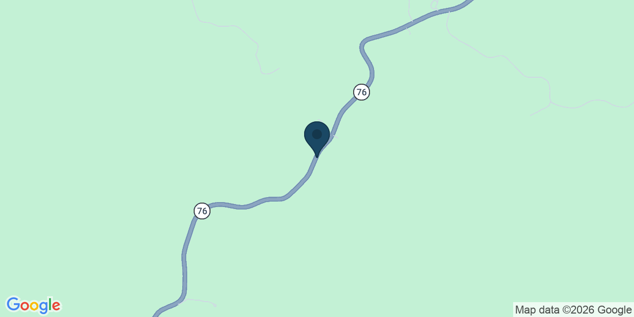 Map showing Shell Knob, Barry County, MO