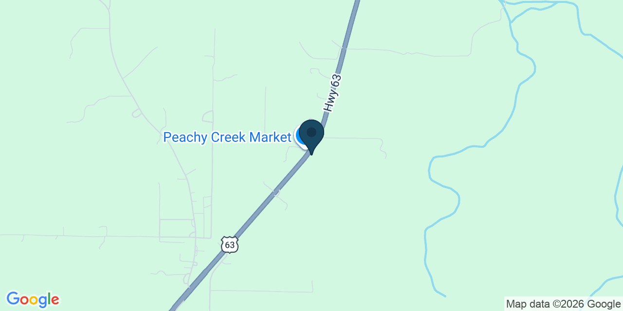 Map showing Houston, Texas County, MO