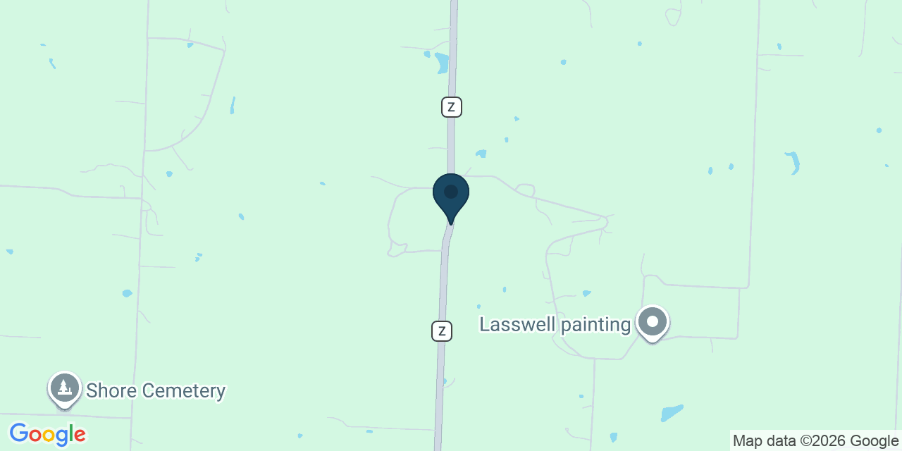 Map showing Lafayette County, MO