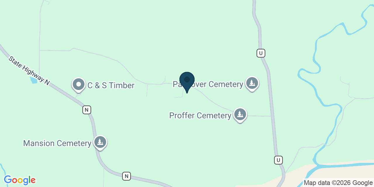 Map showing Whitewater, Cape Girardeau County, MO