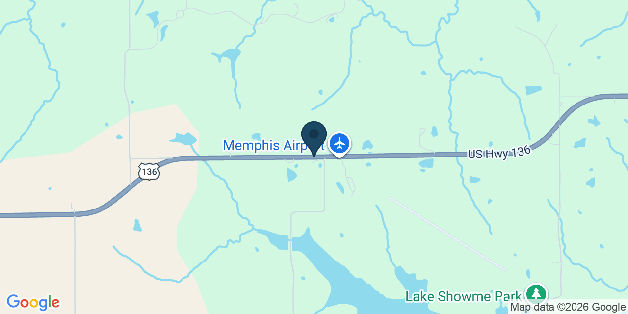 Map showing Memphis, Scotland County, MO