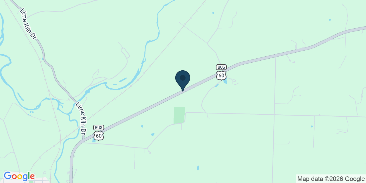 Map showing Neosho, Newton County, MO