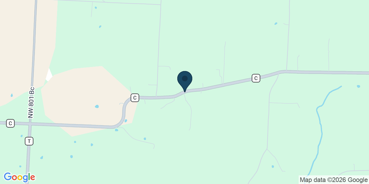 Map showing Warsaw, Benton County, MO