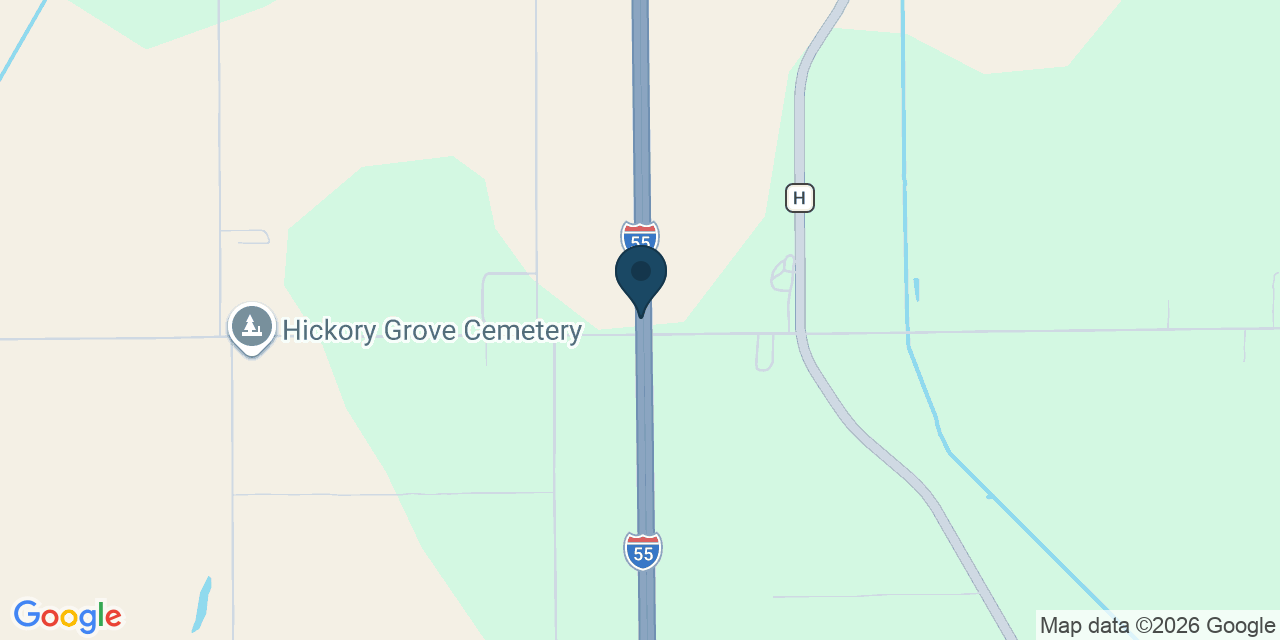 Map showing Blodgett, Scott County, MO