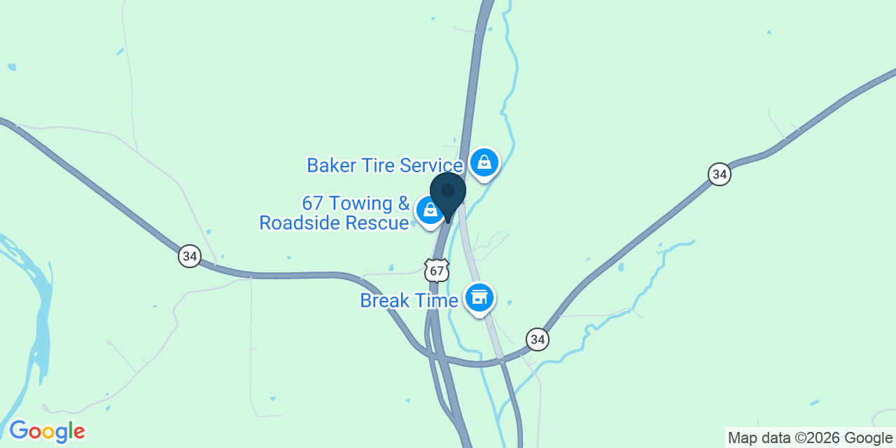 Map showing Silva, Wayne County, MO
