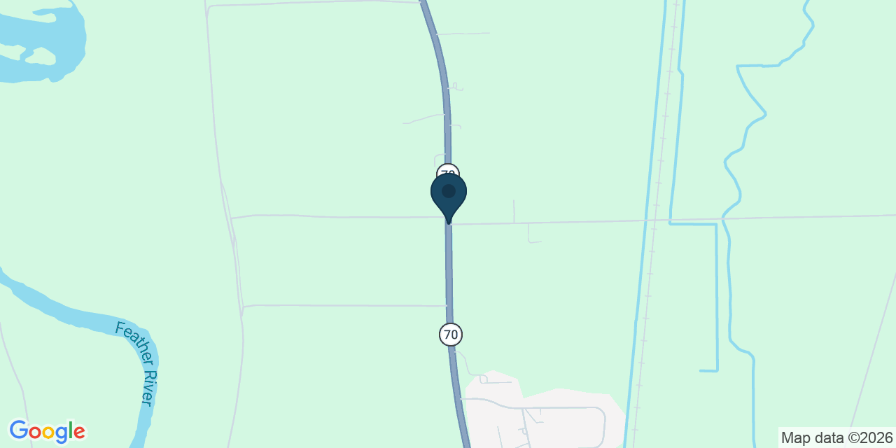 Map showing Yuba County, CA