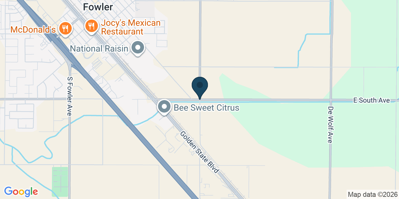 Map showing Fresno County, CA