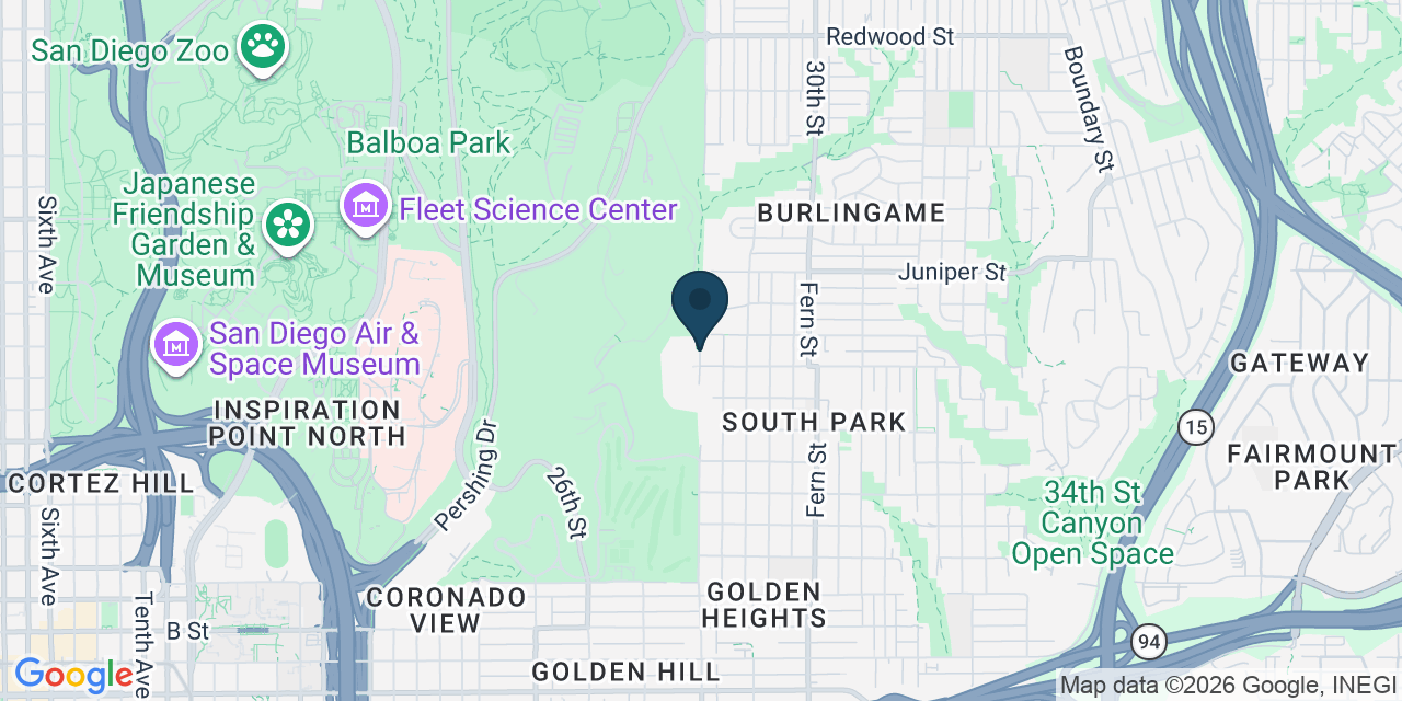 Map showing San Diego, San Diego County, CA
