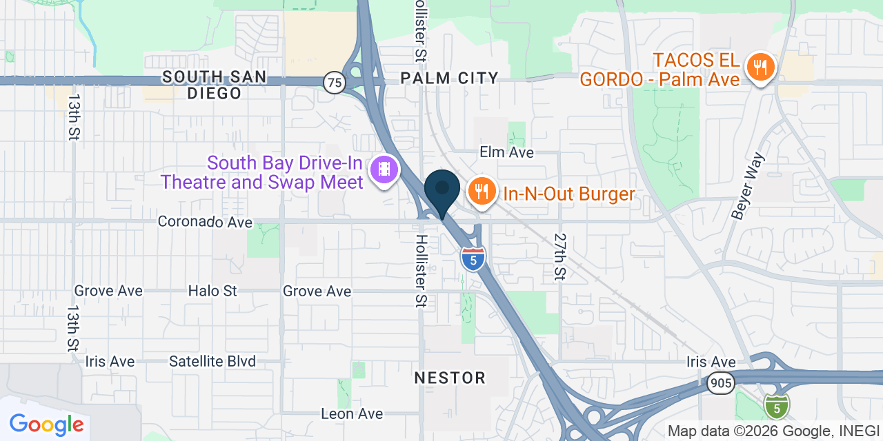 Map showing San Diego, San Diego County, CA