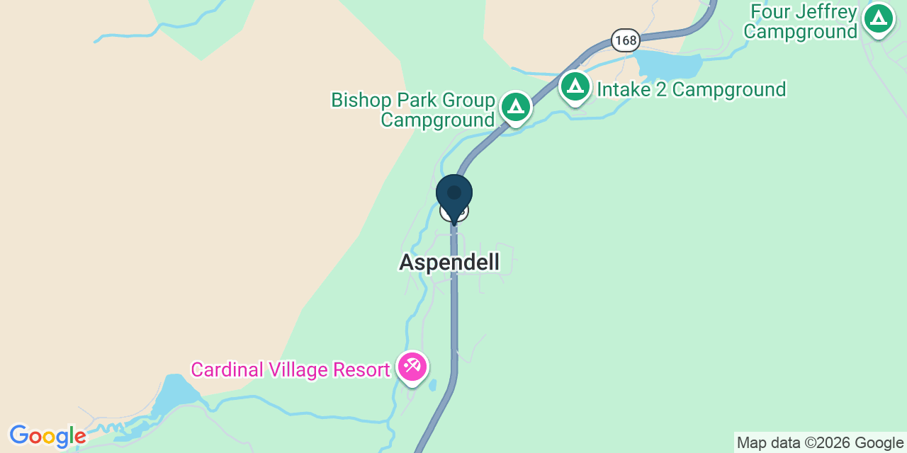 Map showing Bishop, Inyo County, CA