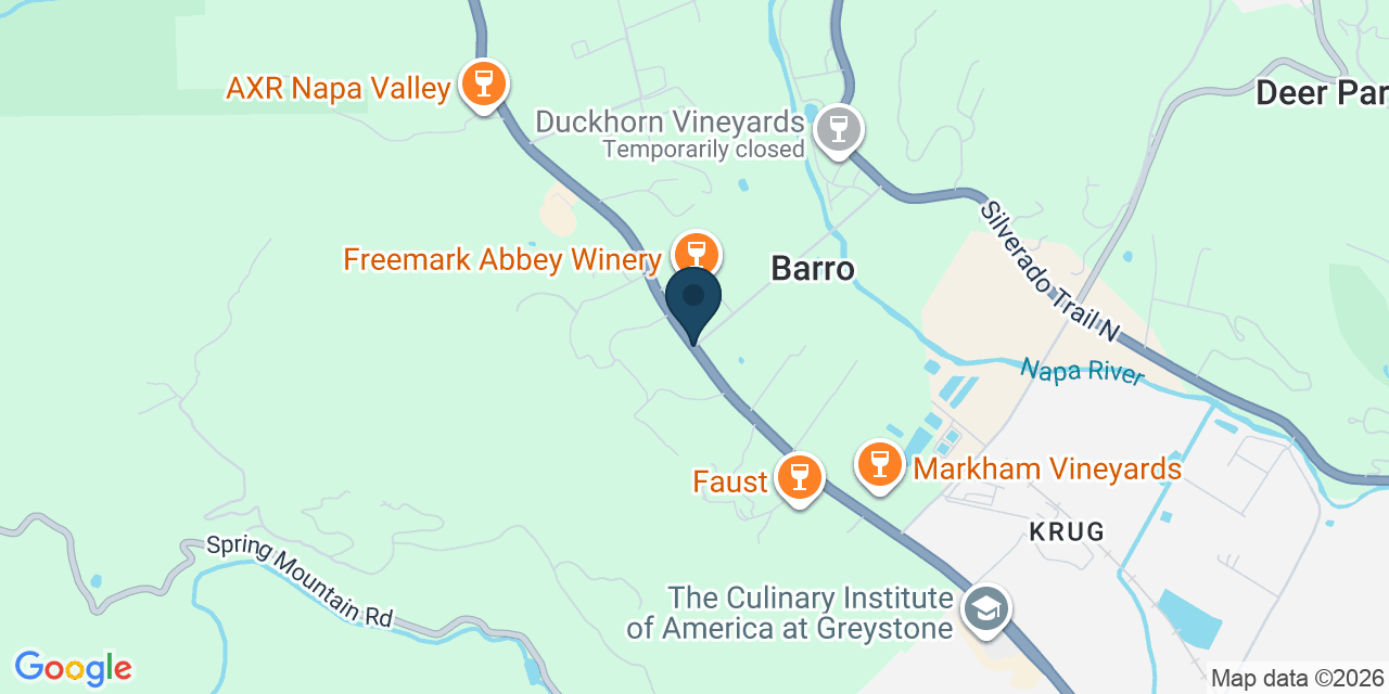 Map showing Napa County, CA