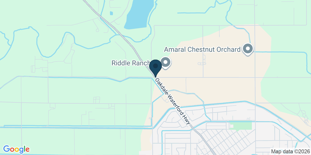 Map showing Stanislaus County, CA