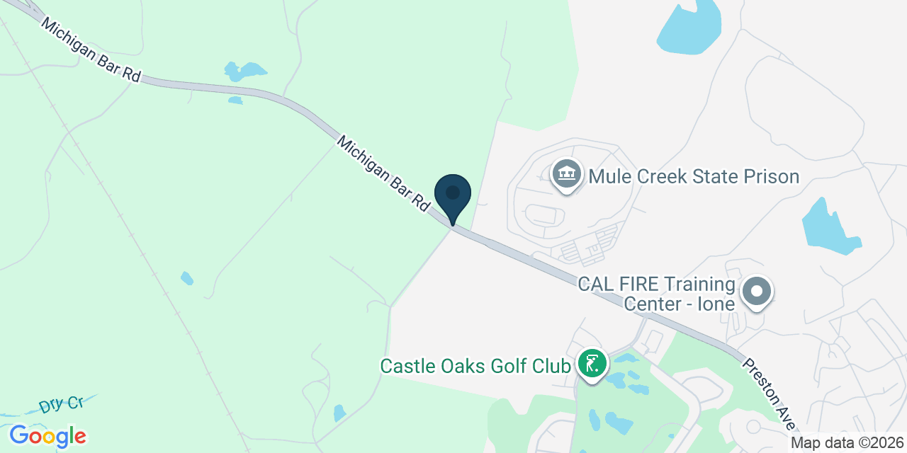 Map showing Amador County, CA