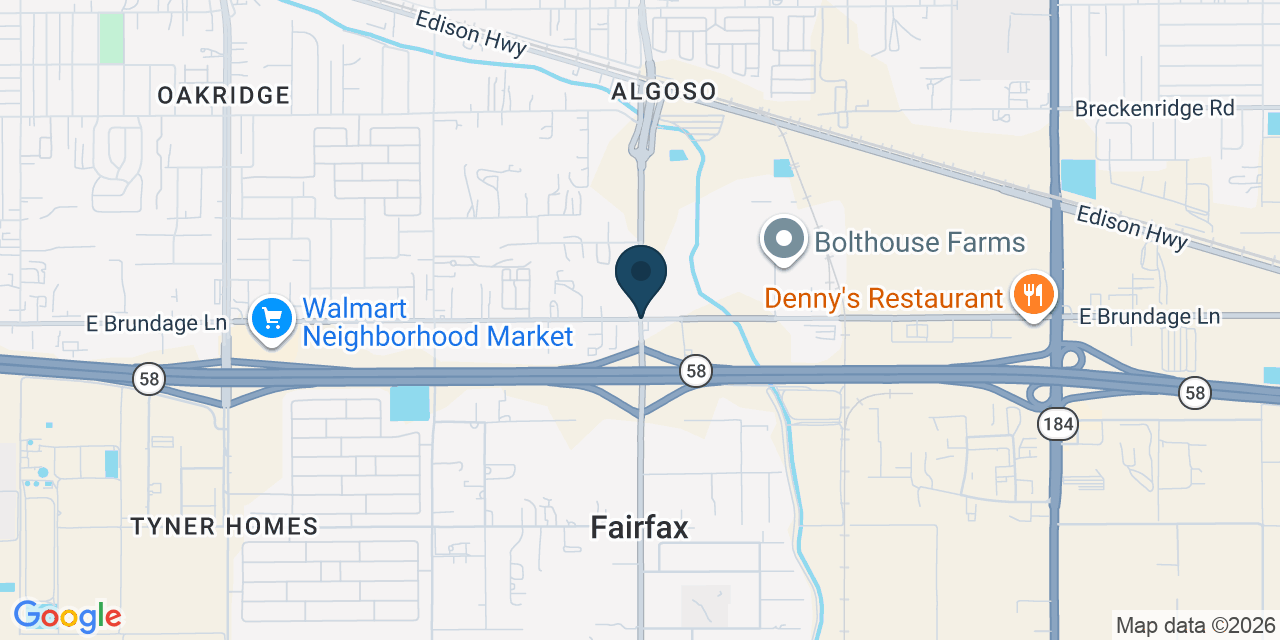 Map showing East Niles, Kern County, CA