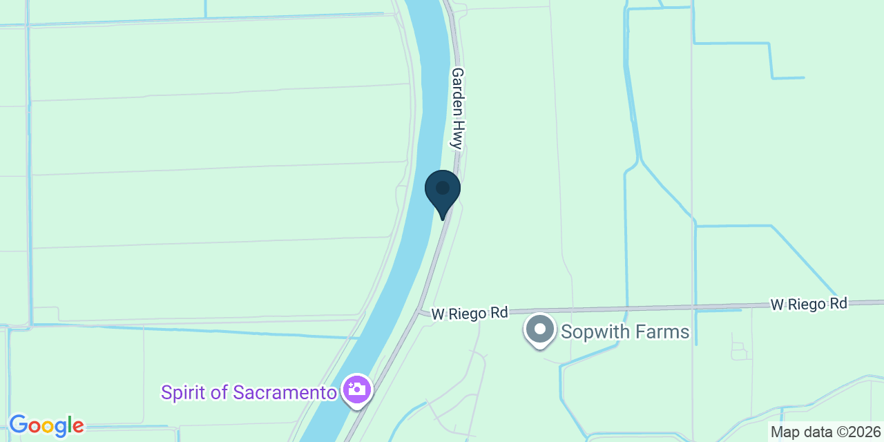 Map showing Sacramento, Sutter County, CA