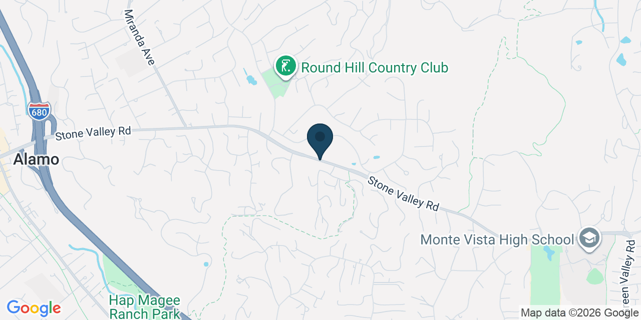 Map showing Contra Costa County, CA