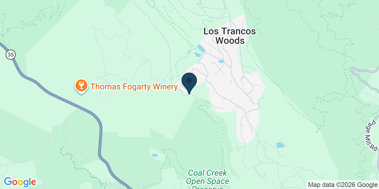 Map showing San Mateo County, CA