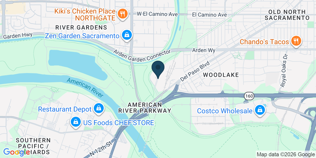 Map showing Sacramento, Sacramento County, CA