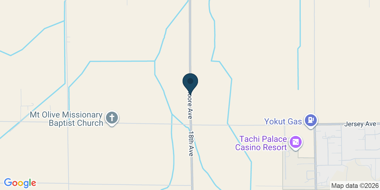 Map showing Kings County, CA
