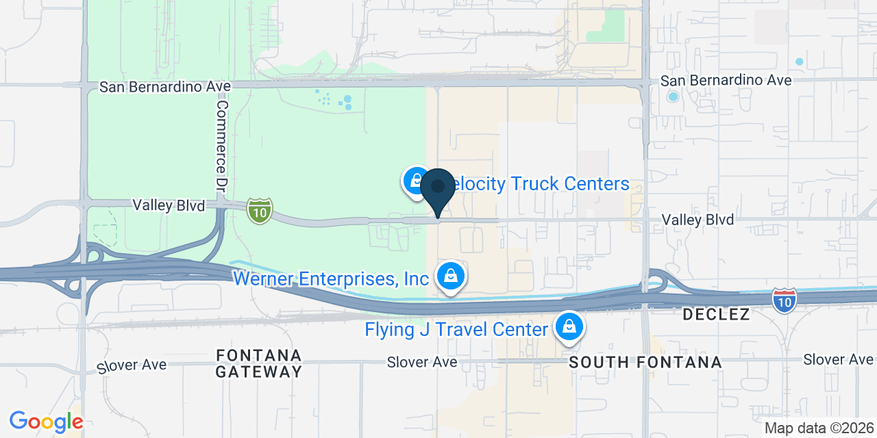 Map showing San Bernardino County, CA