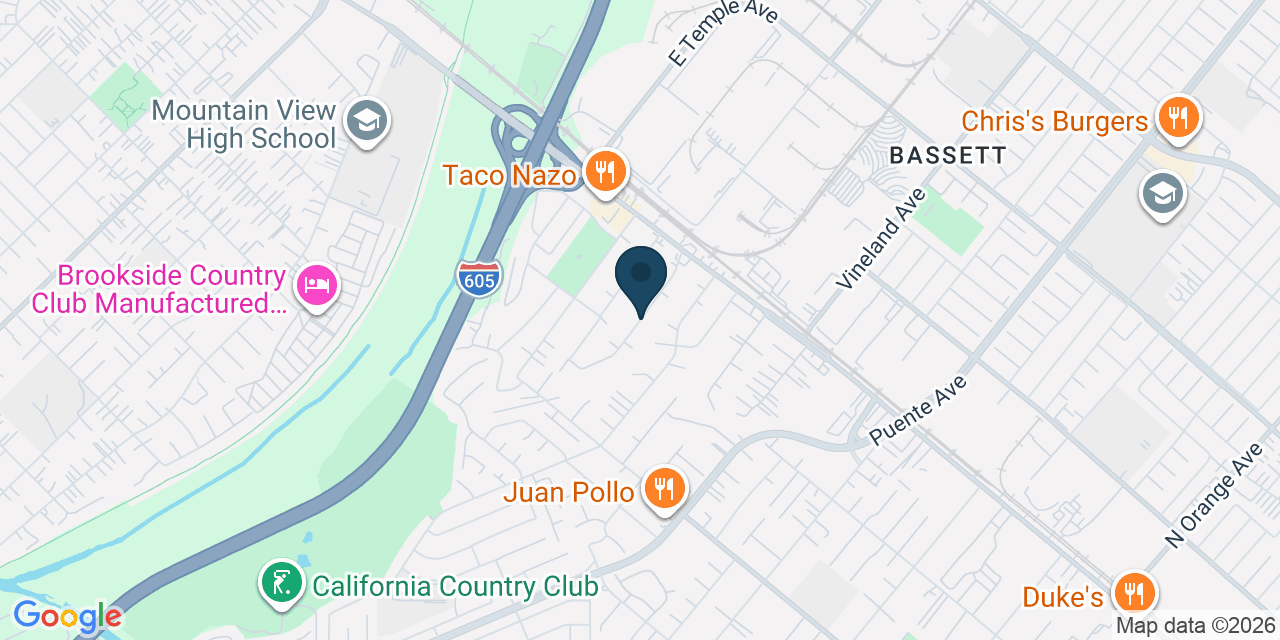 Map showing Avocado Heights, Los Angeles County, CA