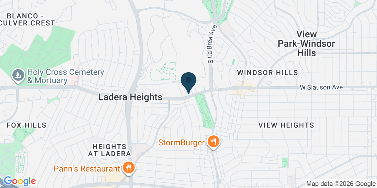 Map showing View Park-Windsor Hills, Los Angeles County, CA