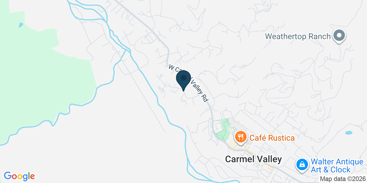 Map showing Carmel Valley, Monterey County, CA