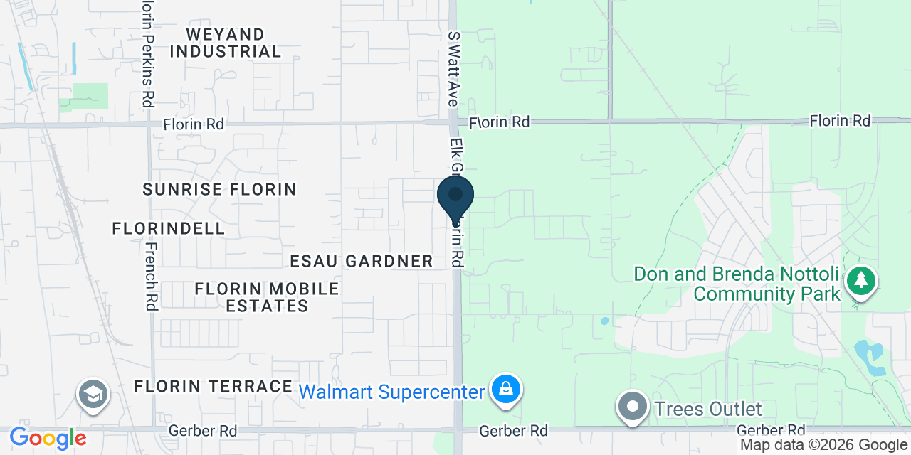 Map showing Florin, Sacramento County, CA