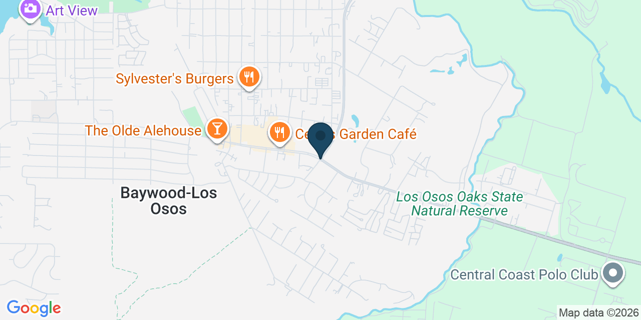 Map showing Baywood-Los Osos, San Luis Obispo County, CA