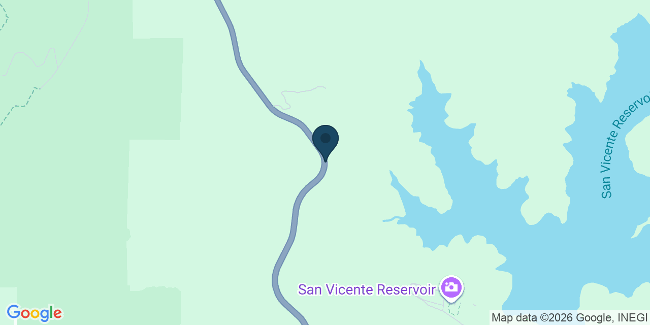 Map showing San Diego County, CA