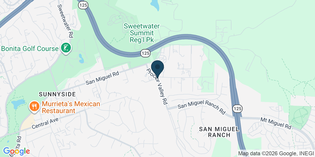 Map showing Bonita, San Diego County, CA