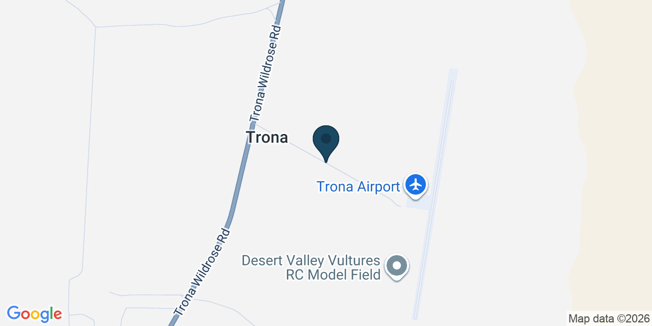 Map showing Trona, Inyo County, CA