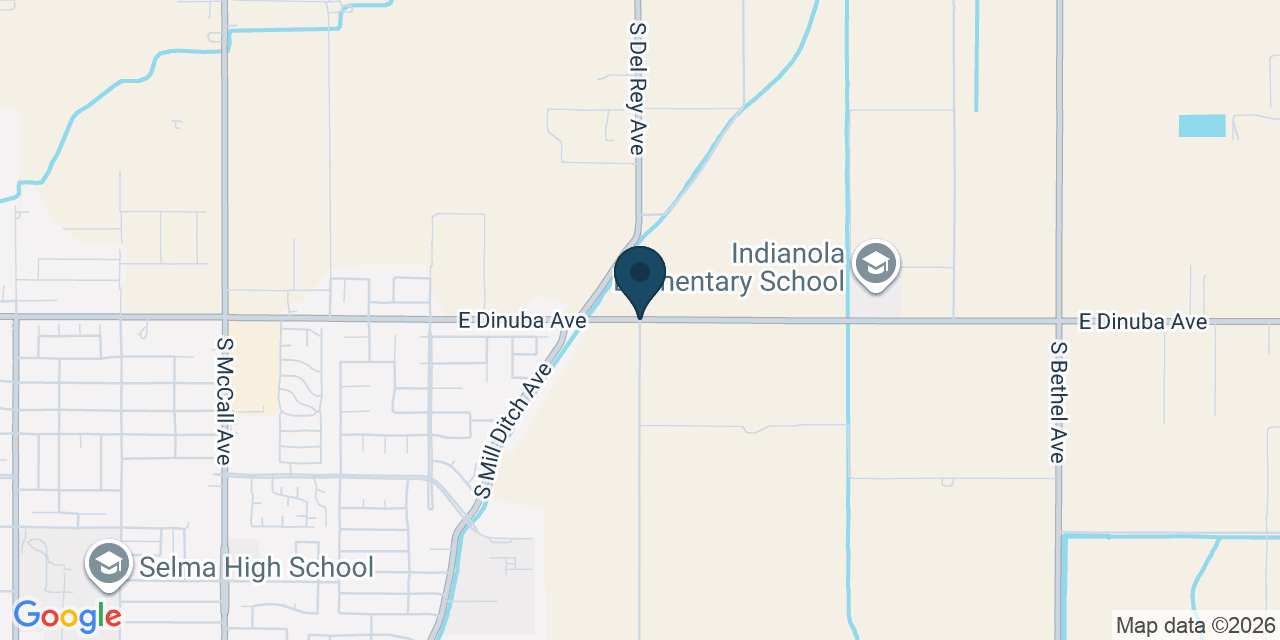 Map showing Fresno County, CA