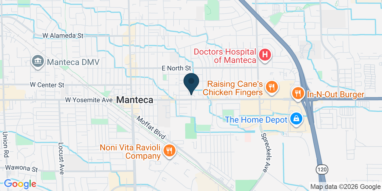 Map showing Manteca, San Joaquin County, CA