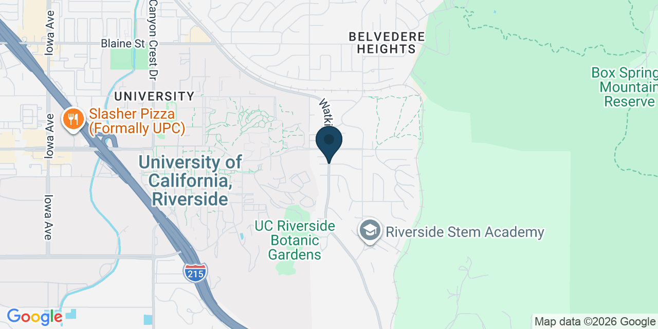 Map showing Riverside County, CA