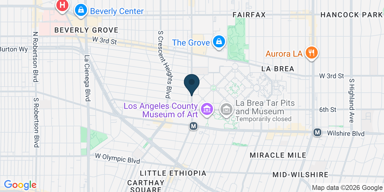 Map showing Los Angeles County, CA