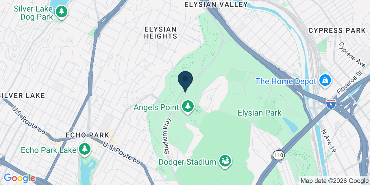 Map showing Los Angeles, Los Angeles County, CA