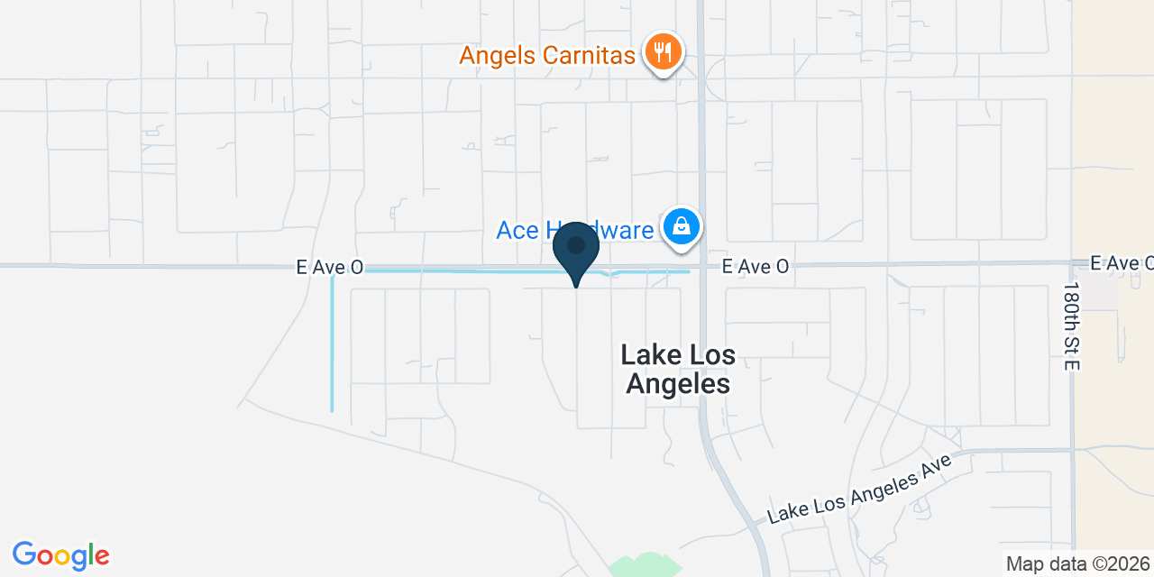Map showing Lake Los Angeles, Los Angeles County, CA