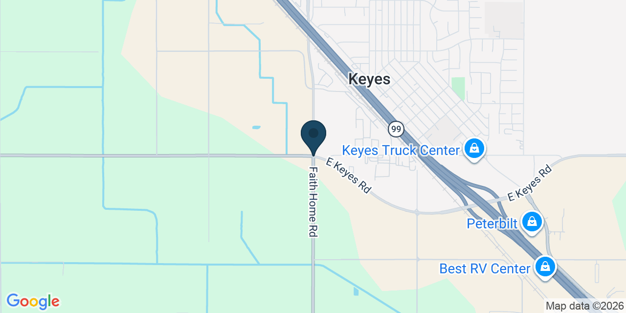 Map showing Keyes, Stanislaus County, CA