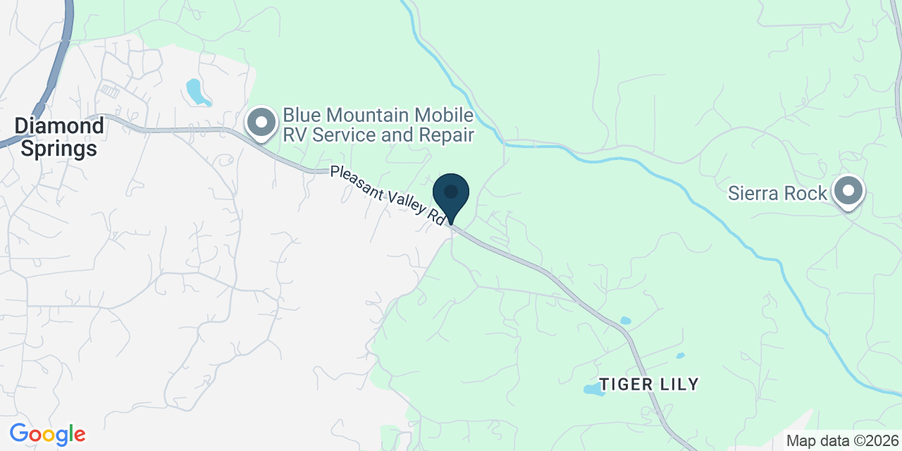 Map showing Diamond Springs, El Dorado County, CA