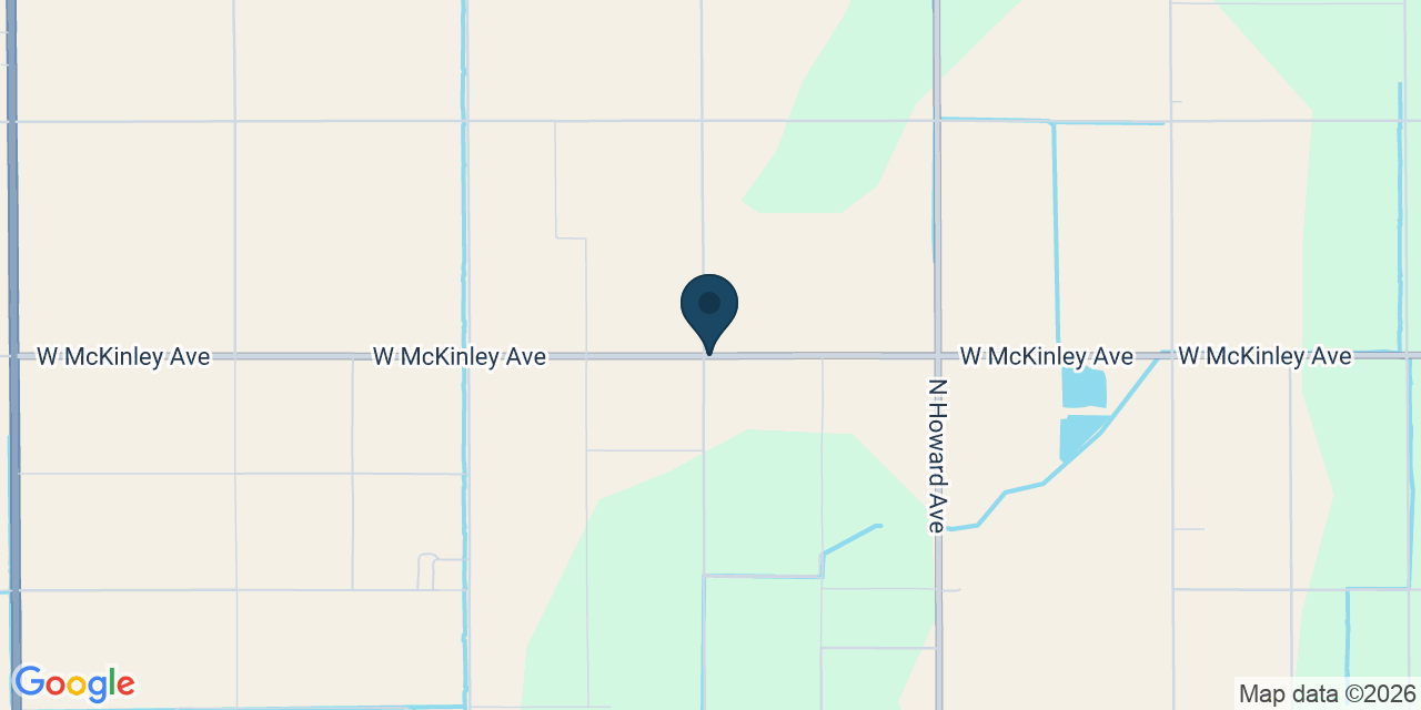 Map showing Fresno County, CA