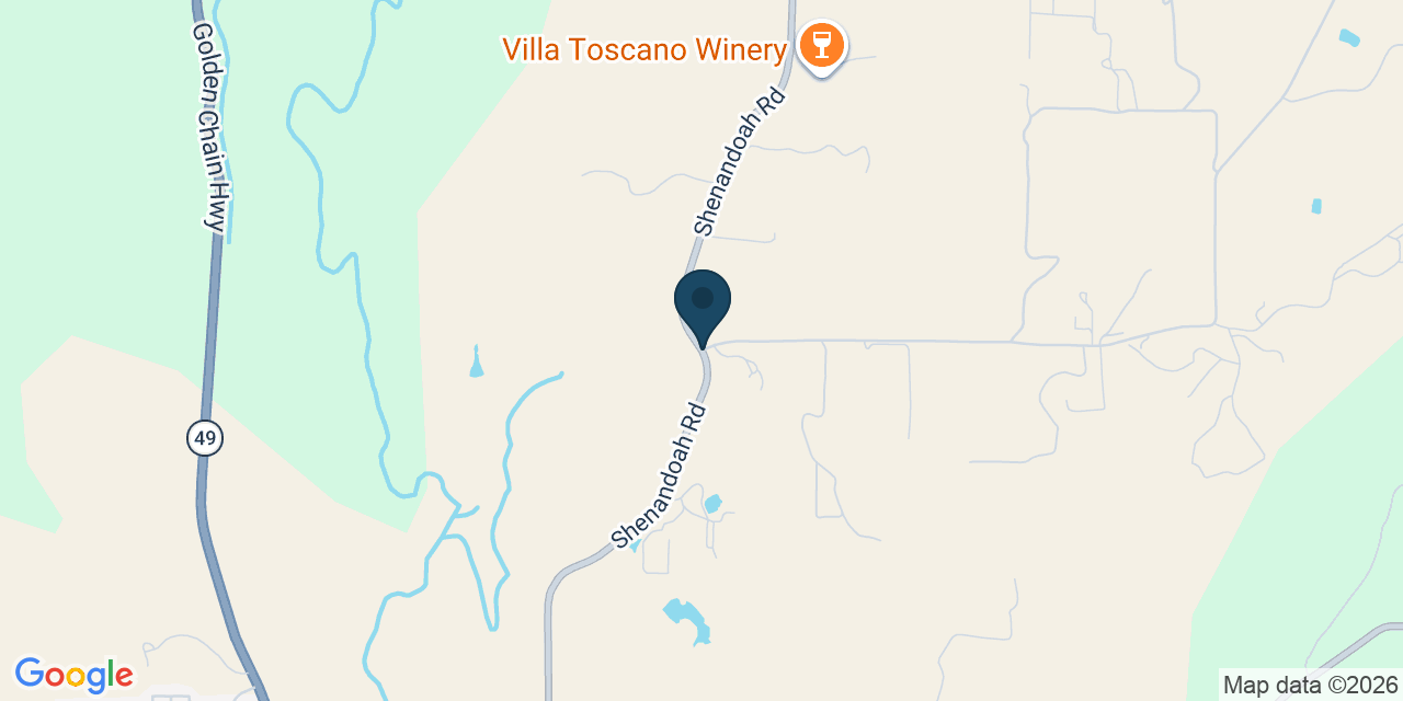 Map showing Amador County, CA